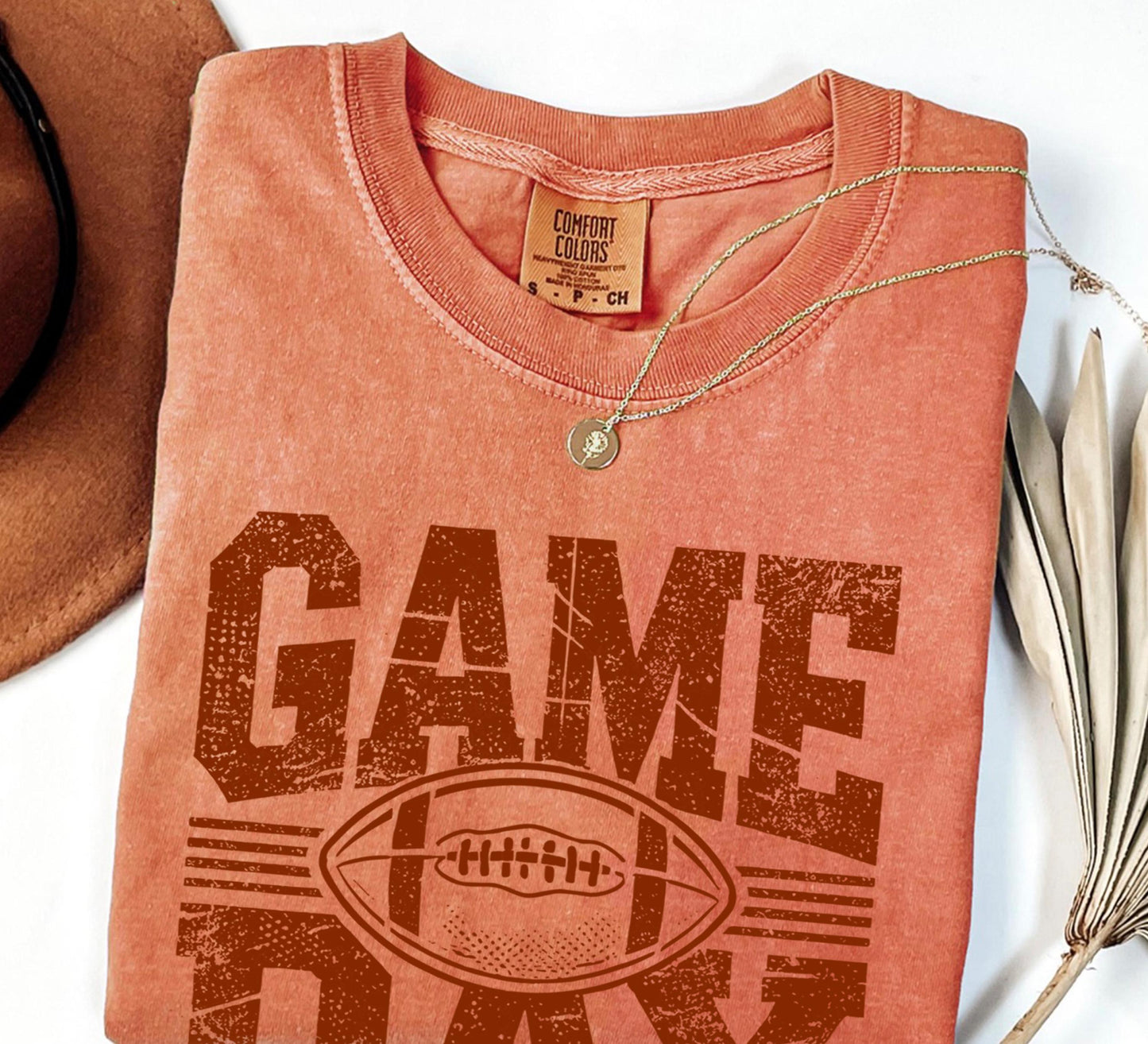 Distressed Football Game Day Shirt: Vintage Style, Soft Cotton