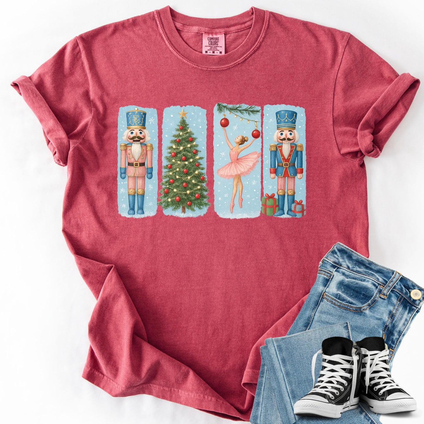 Nutcracker Ballet Christmas Shirt: Comfort Colors Holiday Tee
