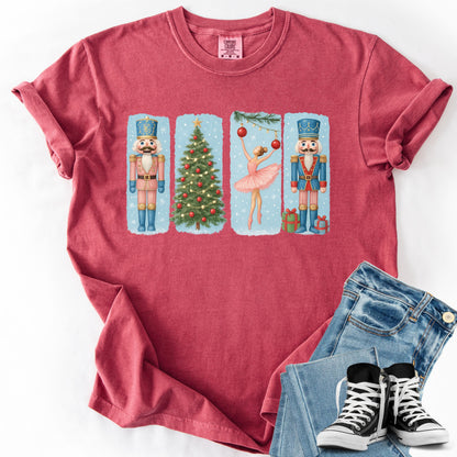 Nutcracker Ballet Christmas Shirt: Comfort Colors Holiday Tee