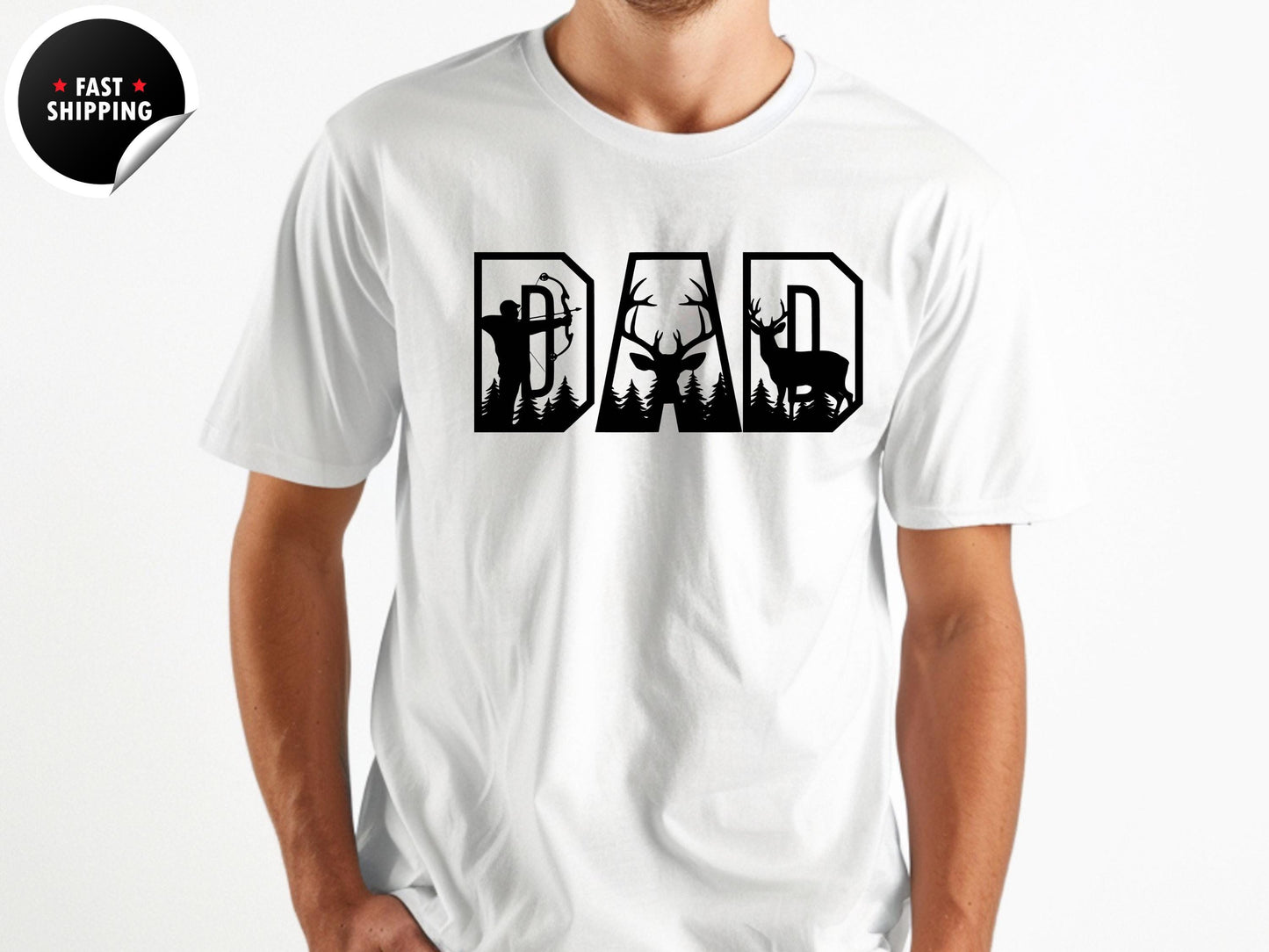 Funny Deer Hunting Dad T-Shirt: Comfort Colors Hunter Gift