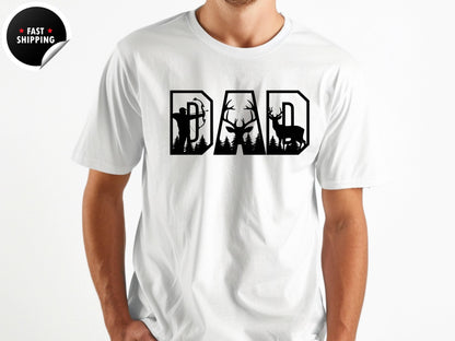 Funny Deer Hunting Dad T-Shirt: Comfort Colors Hunter Gift