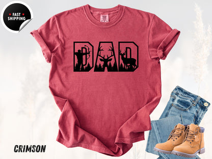 Funny Deer Hunting Dad T-Shirt: Comfort Colors Hunter Gift