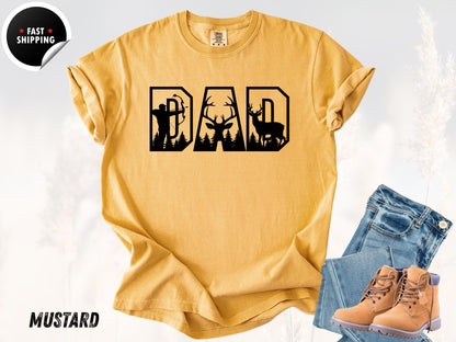 Funny Deer Hunting Dad T-Shirt: Comfort Colors Hunter Gift