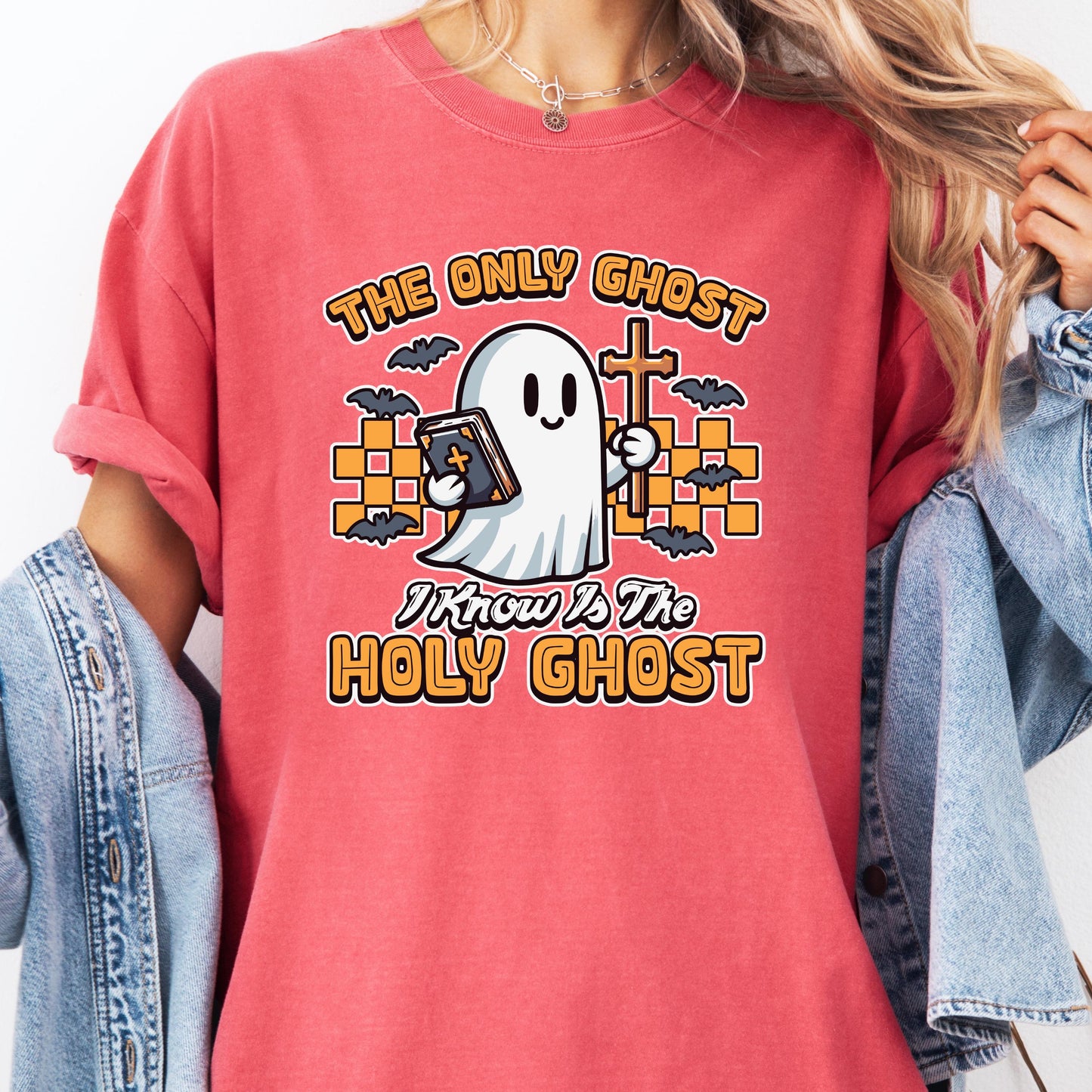 Comfort Colors Holy Ghost Shirt: Christian Halloween Tee