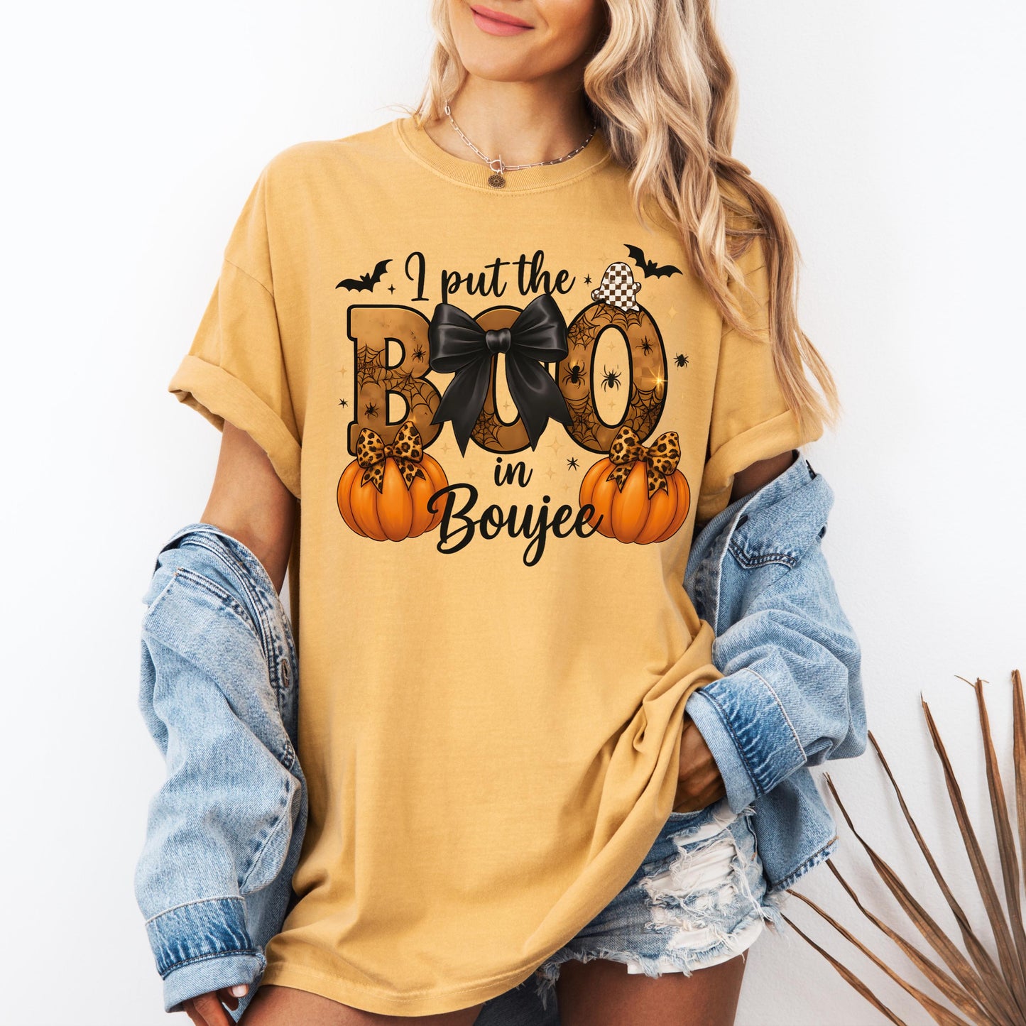 Comfort Colors Halloween Shirt: Boujee Boo Graphic Tee