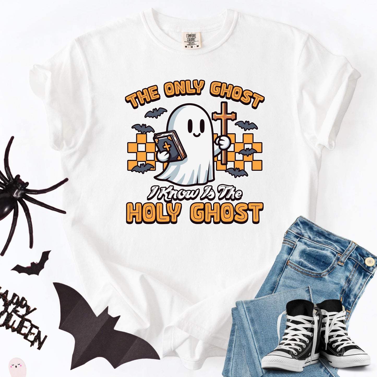 Comfort Colors Holy Ghost Shirt: Christian Halloween Tee