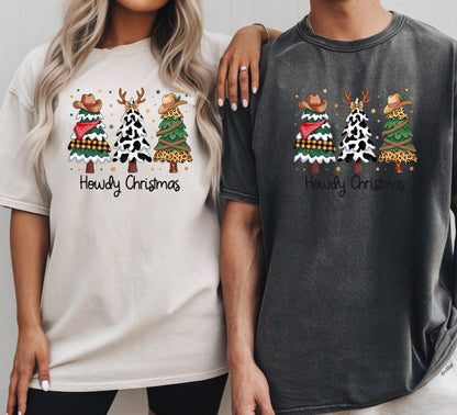 Howdy Christmas Shirt: Western Cowgirl Holiday Tee