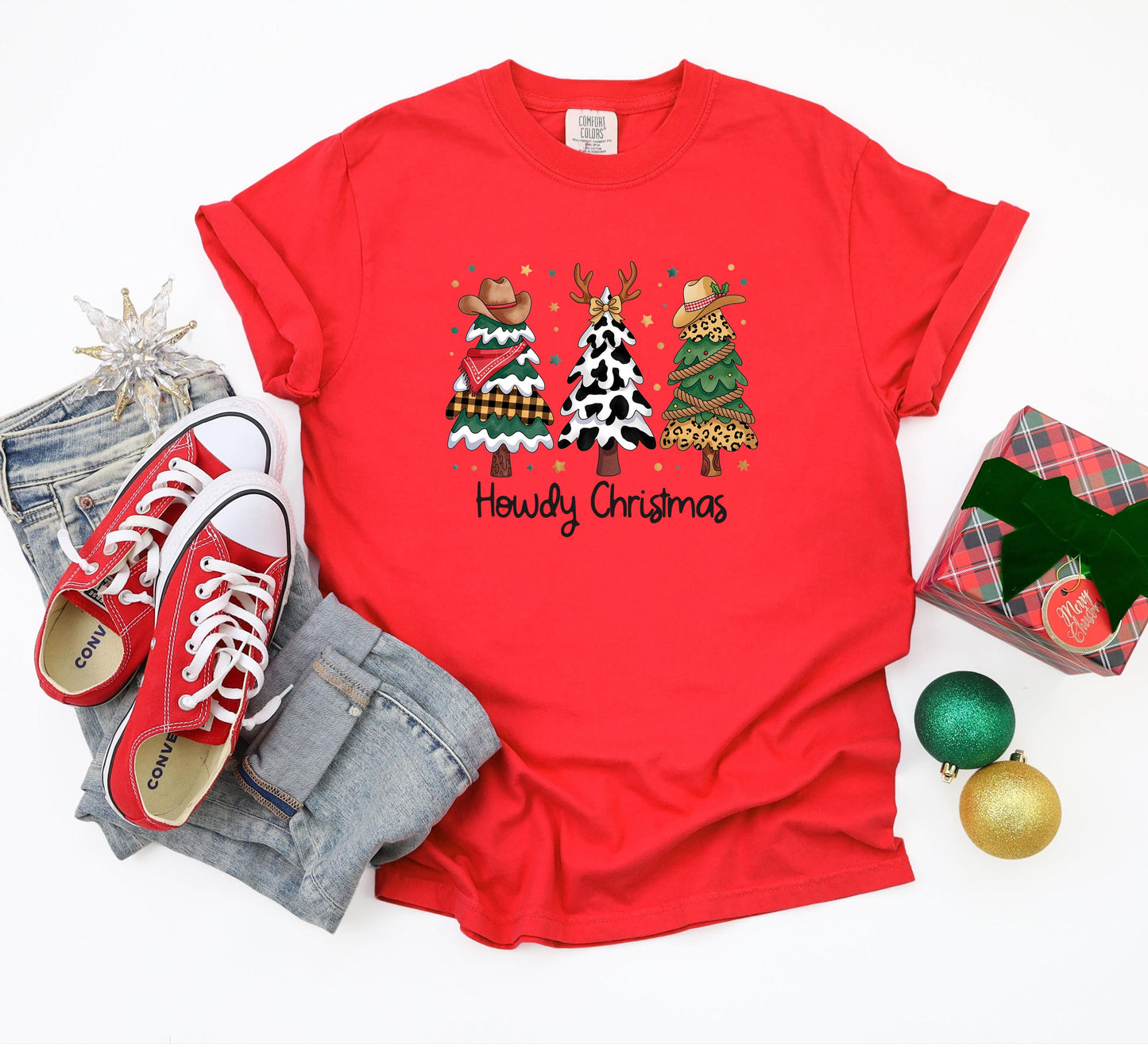 Howdy Christmas Shirt: Western Cowgirl Holiday Tee