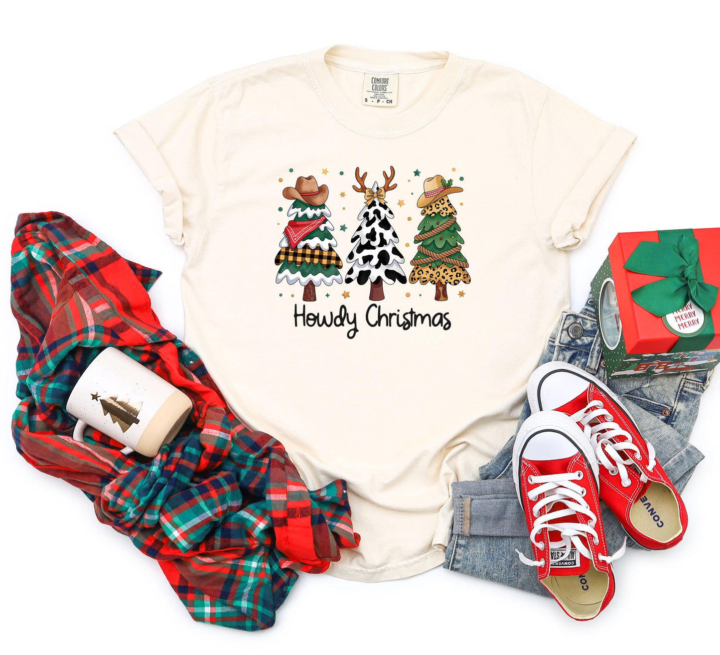 Howdy Christmas Shirt: Western Cowgirl Holiday Tee