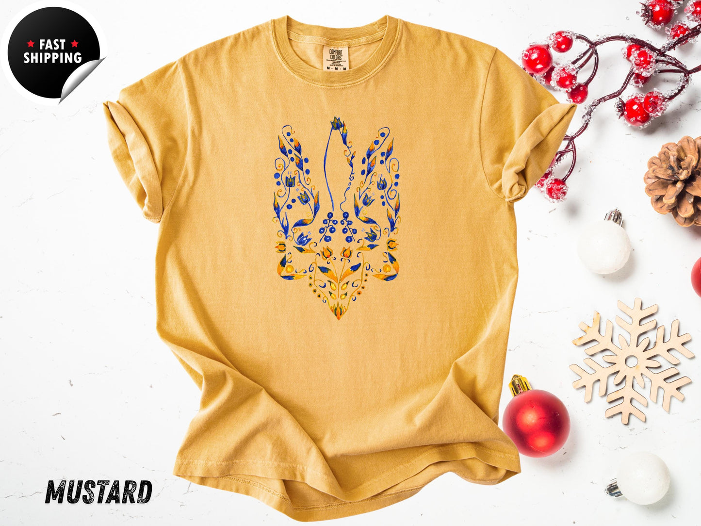 Glory to Ukraine T-Shirt | Unique Ukrainian Clothing | Ukraine Shirt with Art Design | Made in Ukraine Gift | Comfort Colors