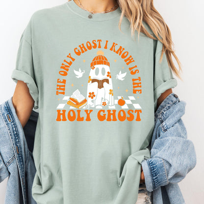 Comfort Colors Holy Ghost Christian Halloween Shirt: Funny Religious Tee