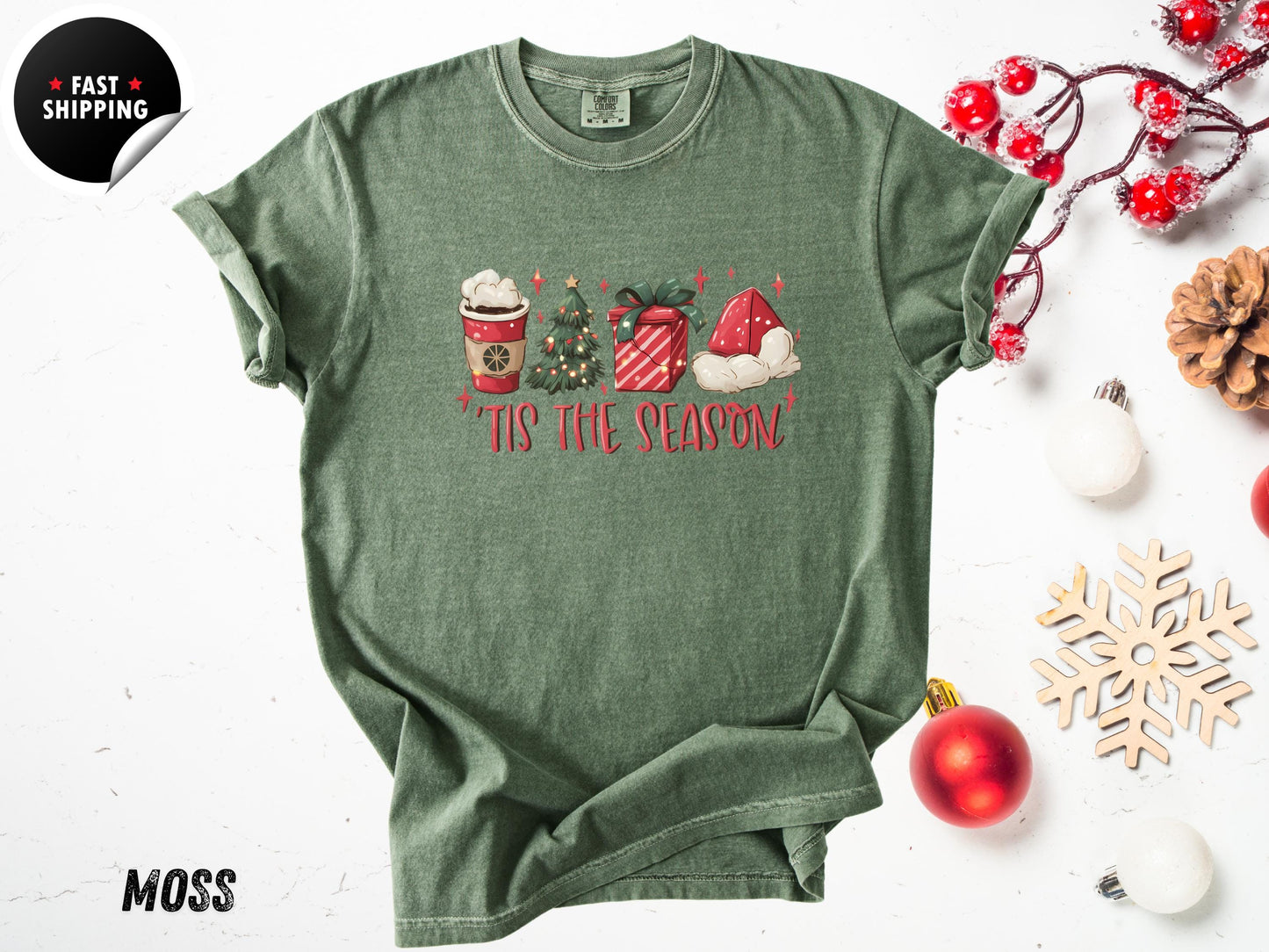 Tis The Season T-shirt, Christmas Tis The Season Shirt, Merry Christmas Shirt, Christmas T-shirt, Cute Winter Shirt