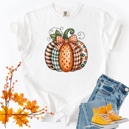 Comfort Colors Watercolor Pumpkin Shirt: Rustic Autumn Graphic Tee
