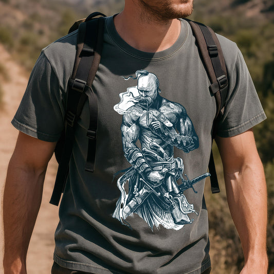 Cossack Warrior T-Shirt – Ukrainian Fighter Graphic Tee for Men, Slavic Heritage Shirt, Patriotic Gift, Comfort Colors®