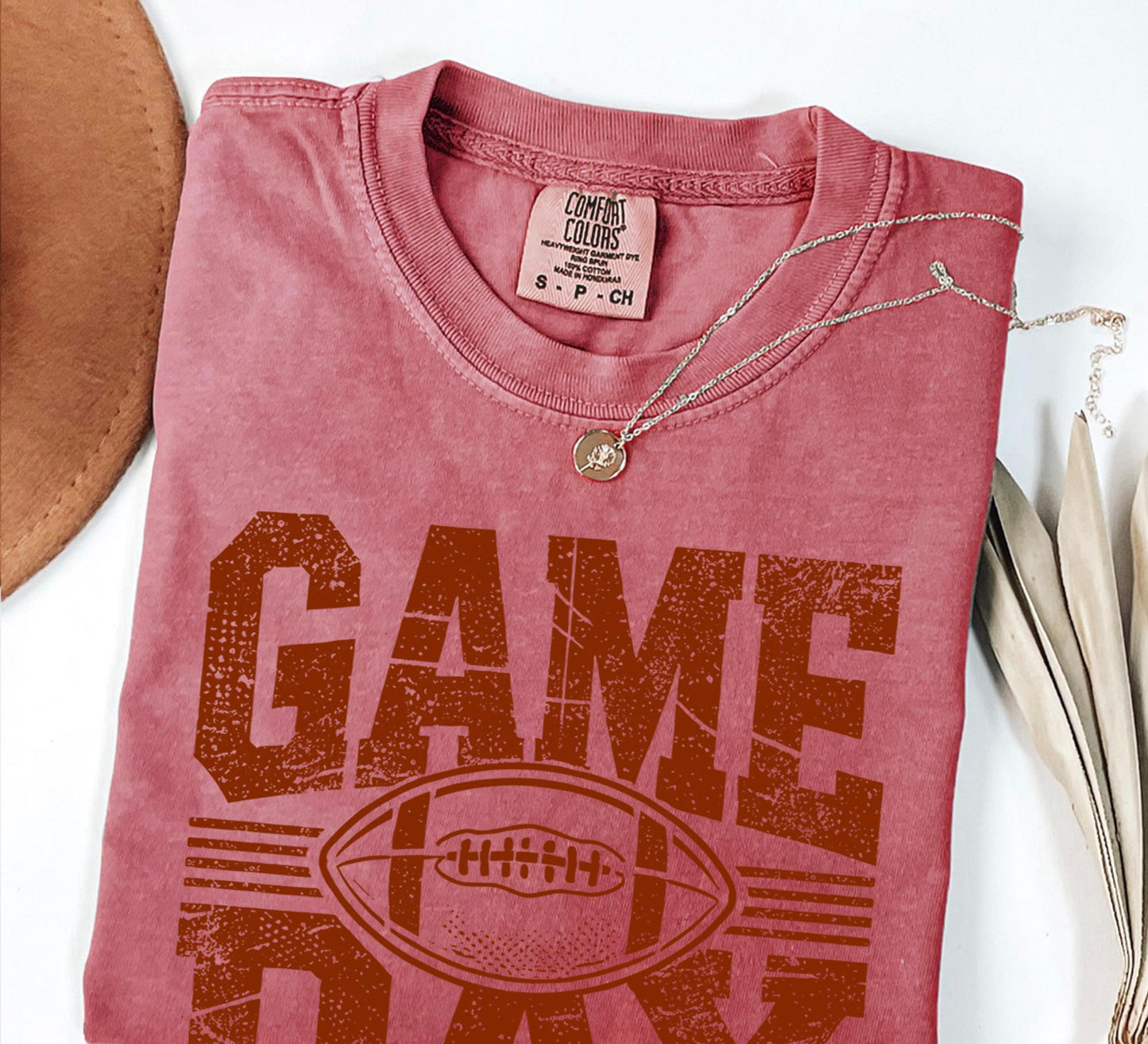 Distressed Football Game Day Shirt: Vintage Style, Soft Cotton