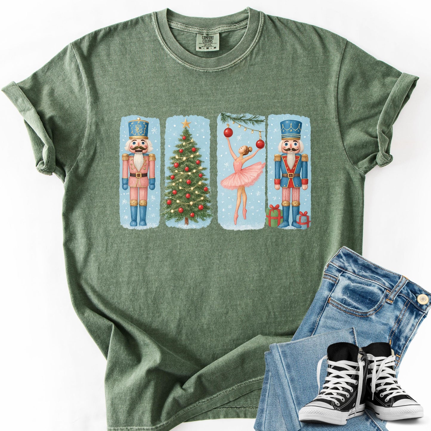 Nutcracker Ballet Christmas Shirt: Comfort Colors Holiday Tee