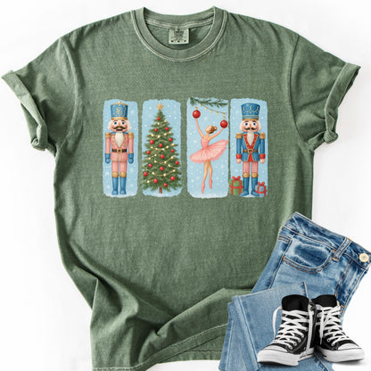 Nutcracker Ballet Christmas Shirt: Comfort Colors Holiday Tee