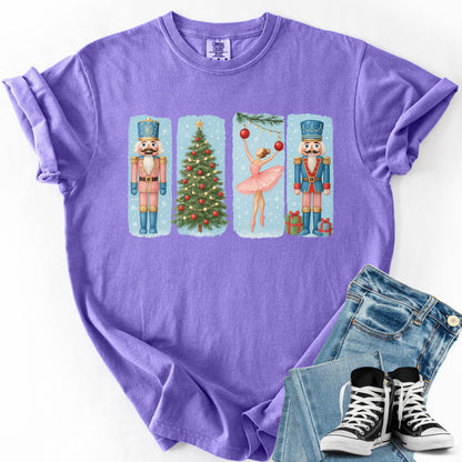 Nutcracker Ballet Christmas Shirt: Comfort Colors Holiday Tee