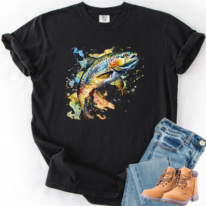 Here Fishy Fishy Comfort Colors Fishing Shirt - Fisherman Gift