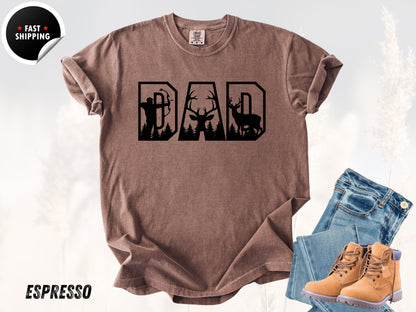 Funny Deer Hunting Dad T-Shirt: Comfort Colors Hunter Gift