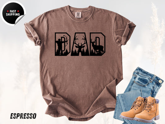 Funny Deer Hunting Dad T-Shirt: Comfort Colors Hunter Gift