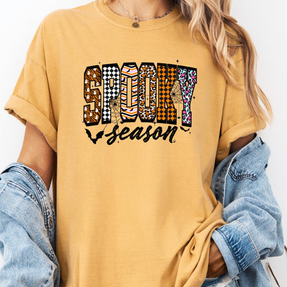 Comfort Colors Gothic Halloween T-Shirt: Spooky Lace Tee