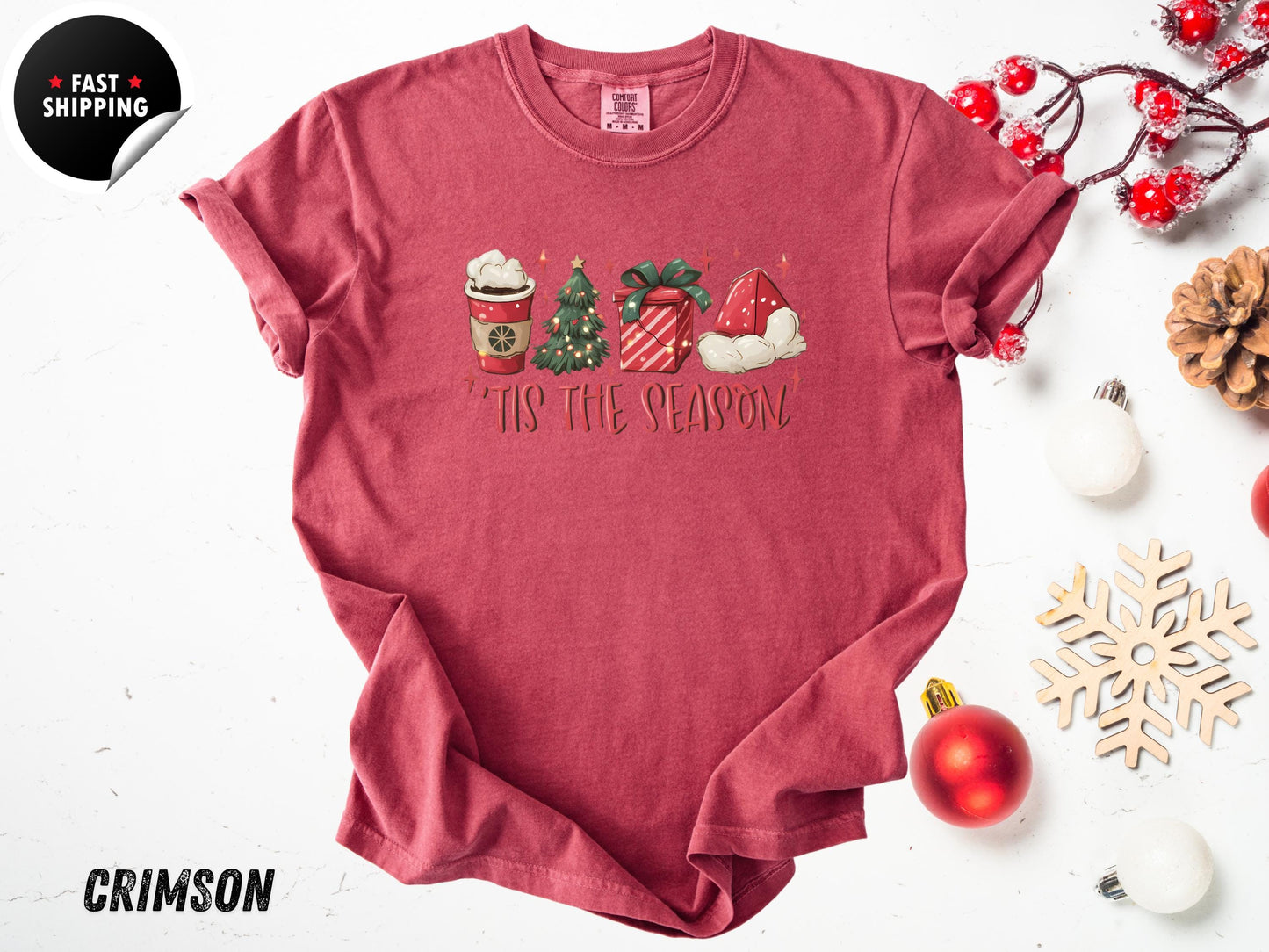 Tis The Season T-shirt, Christmas Tis The Season Shirt, Merry Christmas Shirt, Christmas T-shirt, Cute Winter Shirt