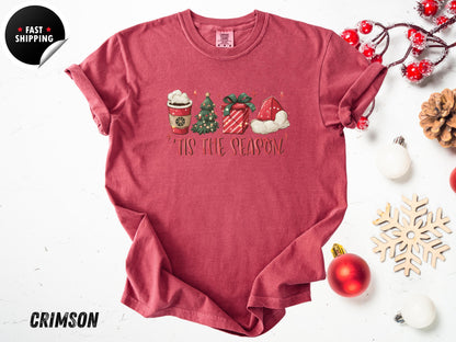 Tis The Season T-shirt, Christmas Tis The Season Shirt, Merry Christmas Shirt, Christmas T-shirt, Cute Winter Shirt