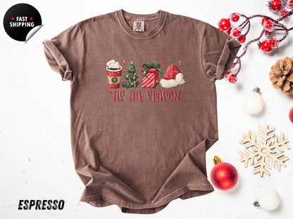 Tis The Season T-shirt, Christmas Tis The Season Shirt, Merry Christmas Shirt, Christmas T-shirt, Cute Winter Shirt