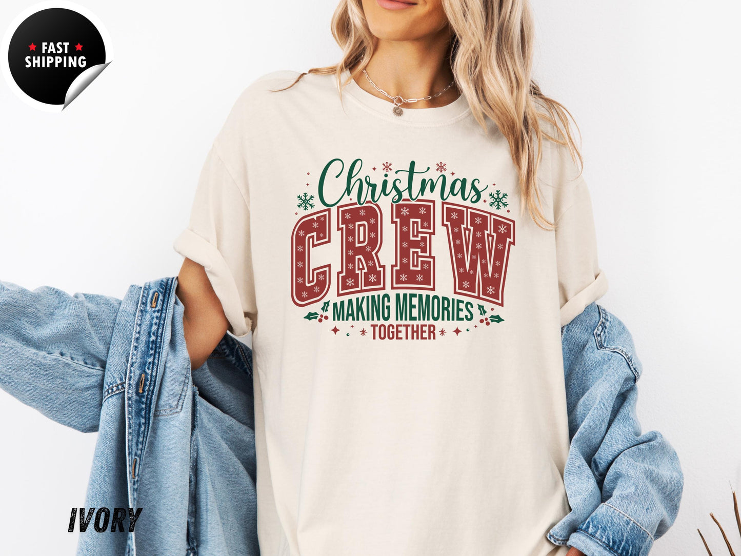 Christmas Crew Making Memories Together T-shirt, Holiday Shirt, Family Christmas Shirt, Family Christmas Shirts, Christmas T-Shirt
