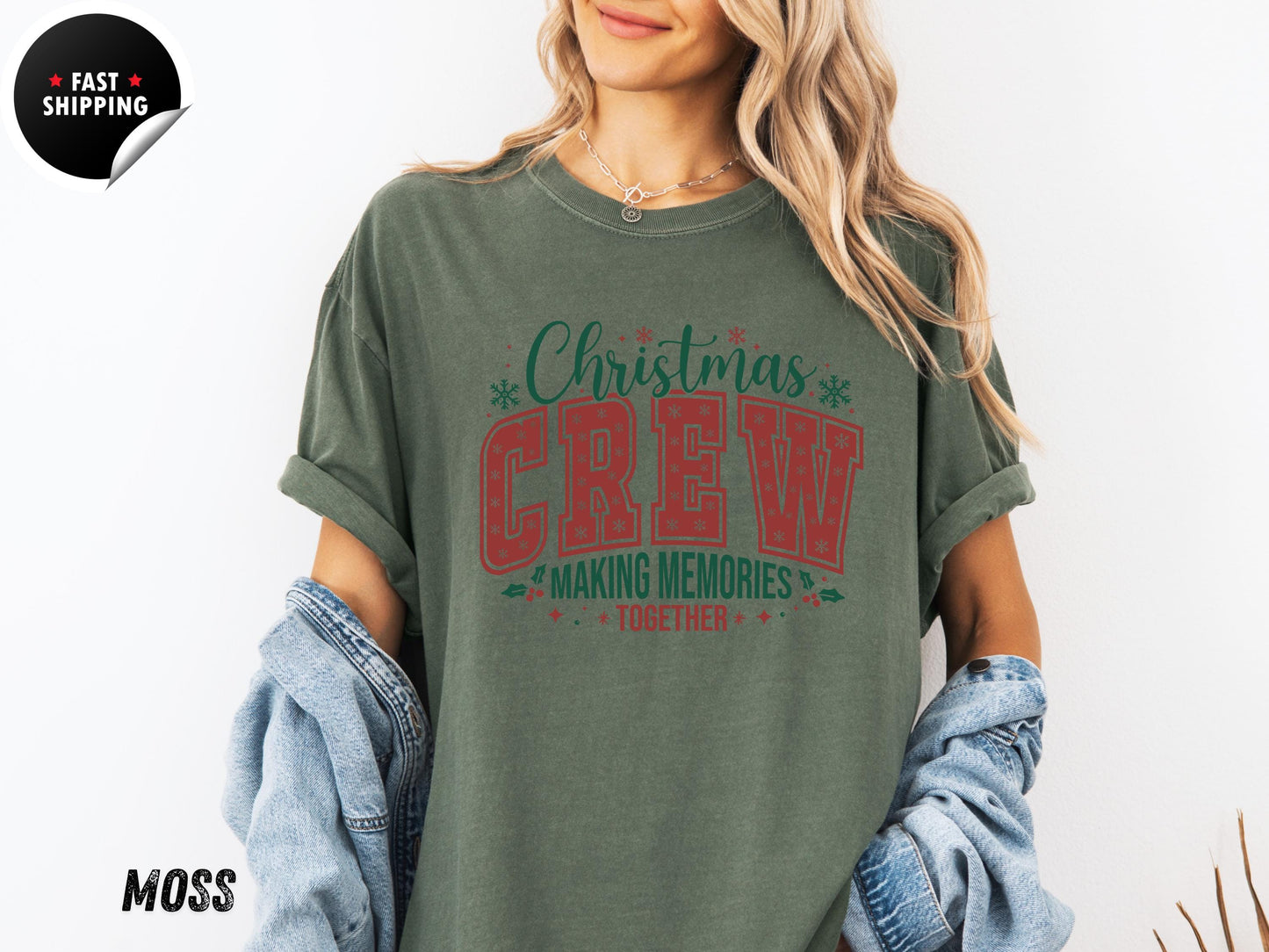 Christmas Crew Making Memories Together T-shirt, Holiday Shirt, Family Christmas Shirt, Family Christmas Shirts, Christmas T-Shirt