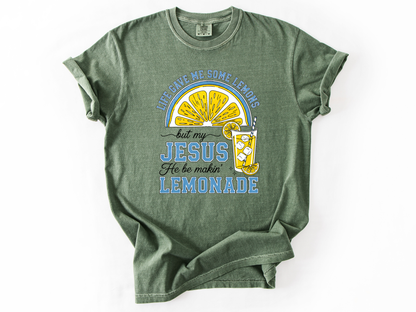 Jesus Makes Lemonade Shirt, Faith Apparel Christian Tee, Vintage Style Child of God T-Shirt, Forrest Frank Inspired Gift for Her