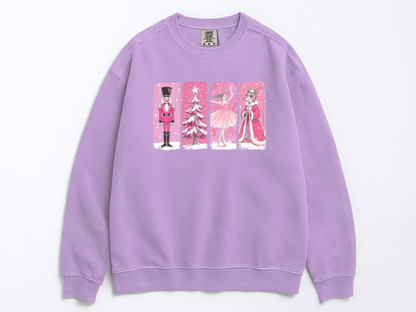 Retro Nutcracker Ballet Christmas Sweatshirt: Festive Holiday Sweatshirt