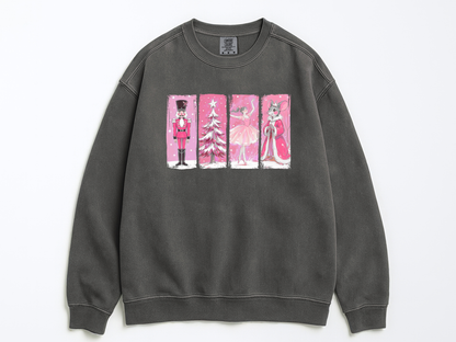 Retro Nutcracker Ballet Christmas Sweatshirt: Festive Holiday Sweatshirt