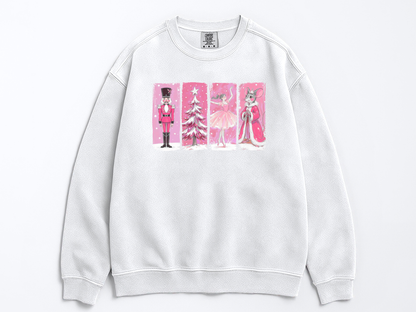 Retro Nutcracker Ballet Christmas Sweatshirt: Festive Holiday Sweatshirt